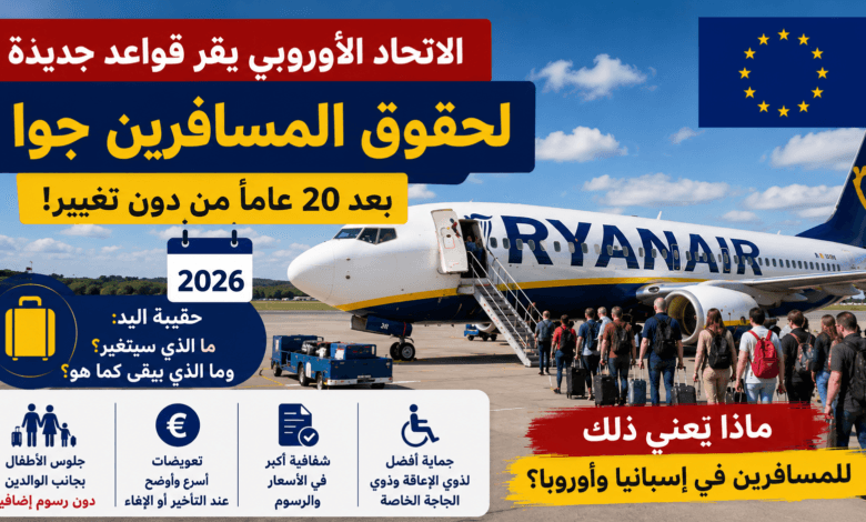 حقوق المسافرين في الاتحاد الأوروبي 2026: كل ما يجب معرفته عن حقيبة اليد والقواعد الجديدة للسفر جواً