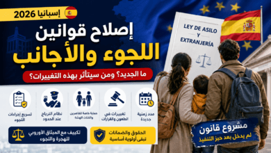إصلاح قوانين اللجوء والأجانب في إسبانيا 2026: ما الجديد ومن سيتأثر