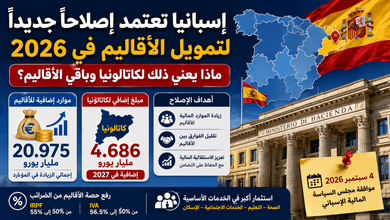 إصلاح تمويل الأقاليم في إسبانيا 2026 وكاتالونيا تحصل على 4.686 مليار يورو